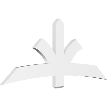 Ekena Millwork Davenport Architectural Grade PVC Gable Bracket, 72"W x 30"H x 2"D x 6"F, 10/12 Pitch GBP072X30X0206DAV00